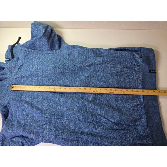 QUIKSILVER Blue White Loose Baggy Full Zip Sporty Active Hoodie SZ XL - Picture 4 of 8